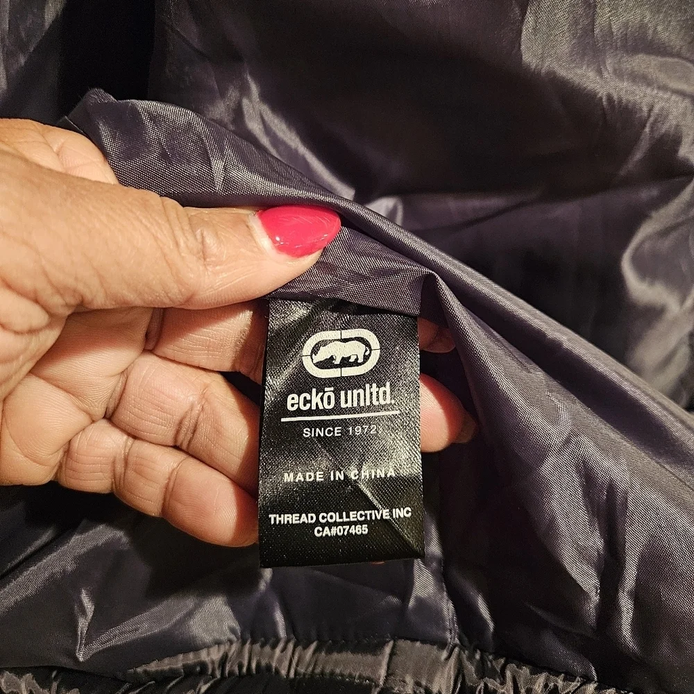 ECKO UNLTD Quilted Vest, Men's, Size 3X, Quilted Vest with Hood - Picture 7 of 8